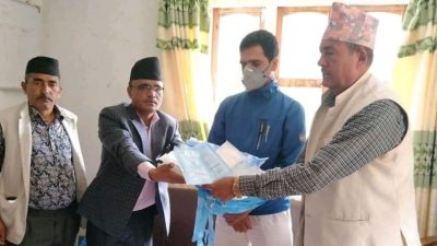 कार्डसन नुवाकोटद्वारा  पञ्चकन्या र शिवपुरी गाउँपालिकालाई स्वास्थ्य सामग्री प्रदान