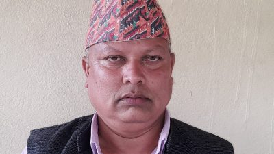 किस्पाङ गाउपालिकाको प्रशासकिय भवन उद्घाटन समारोहमा आफ्नो भनाई राख्दै प्रदेशसभा सदस्य हिरानाथ खतिवडा